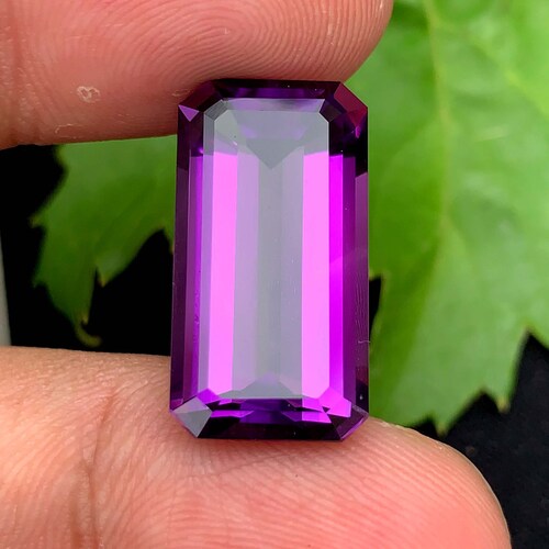 Emerald Cut Amethyst shops Gemstone For Necklace Jewelry , Emerald Shape Amethyst Gemstone For Sale , 13.40 CTS 20.5*11*7 mm