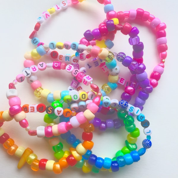 Steven Universe inspired kandi bracelets