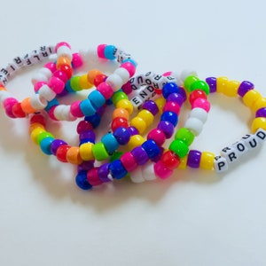 Personalized LGBT kandi bracelet