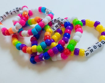 Personalisiertes LGBT Kandi Armband