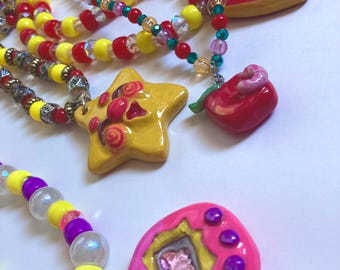Polymer Clay Charme Halsketten