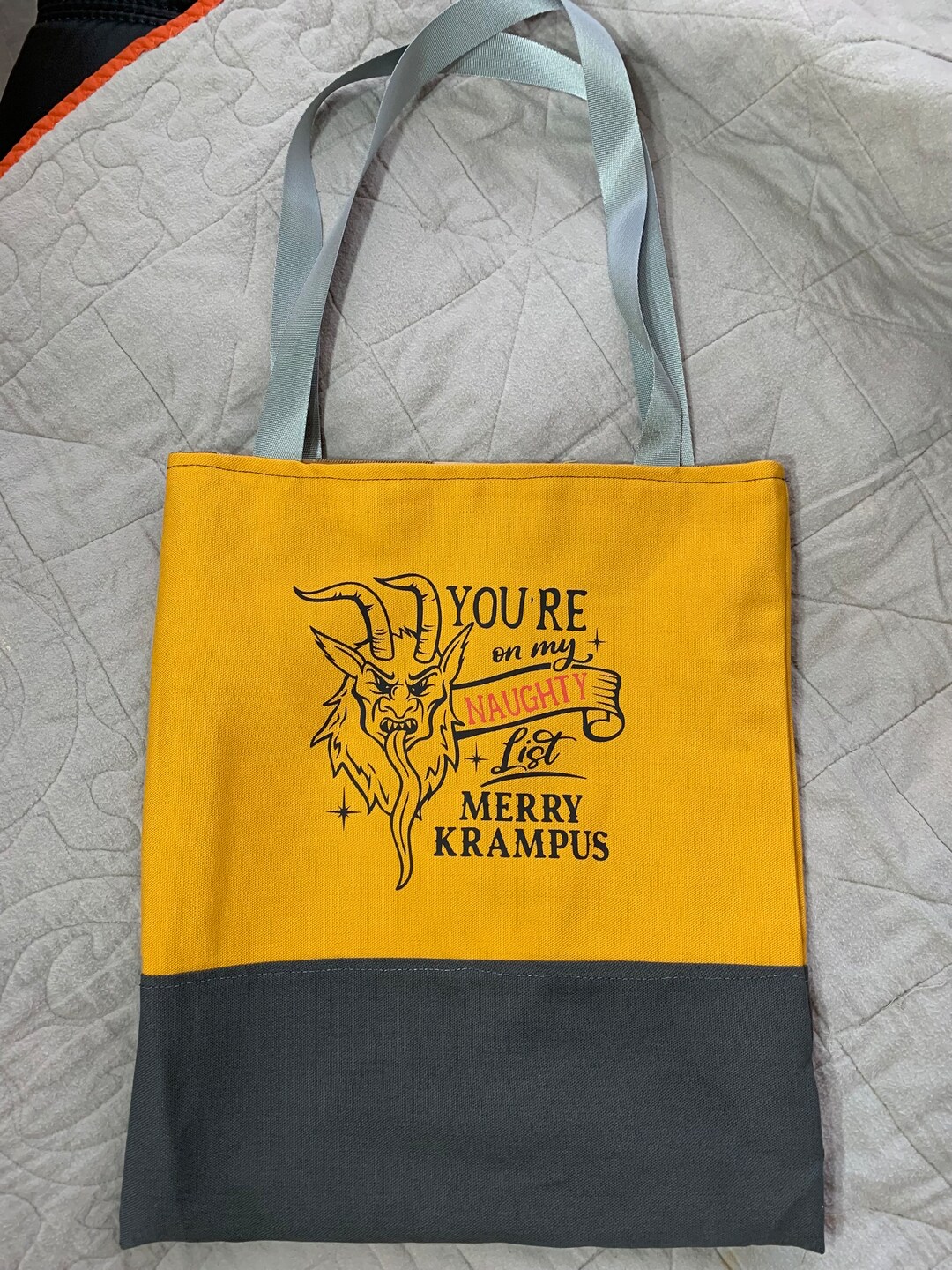 Krampus Tote Bag youre on My Naughty List Holidays/ Etsy