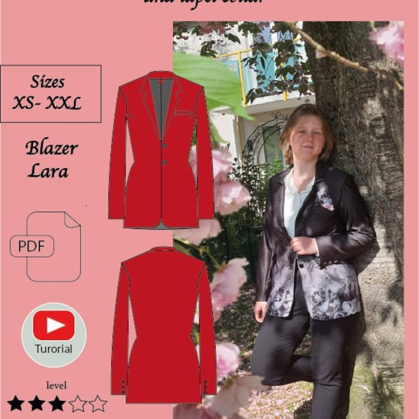 Blazer sewing pattern /schnittmuster