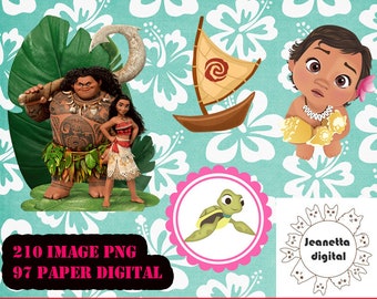 Baby Moana Papers Etsy