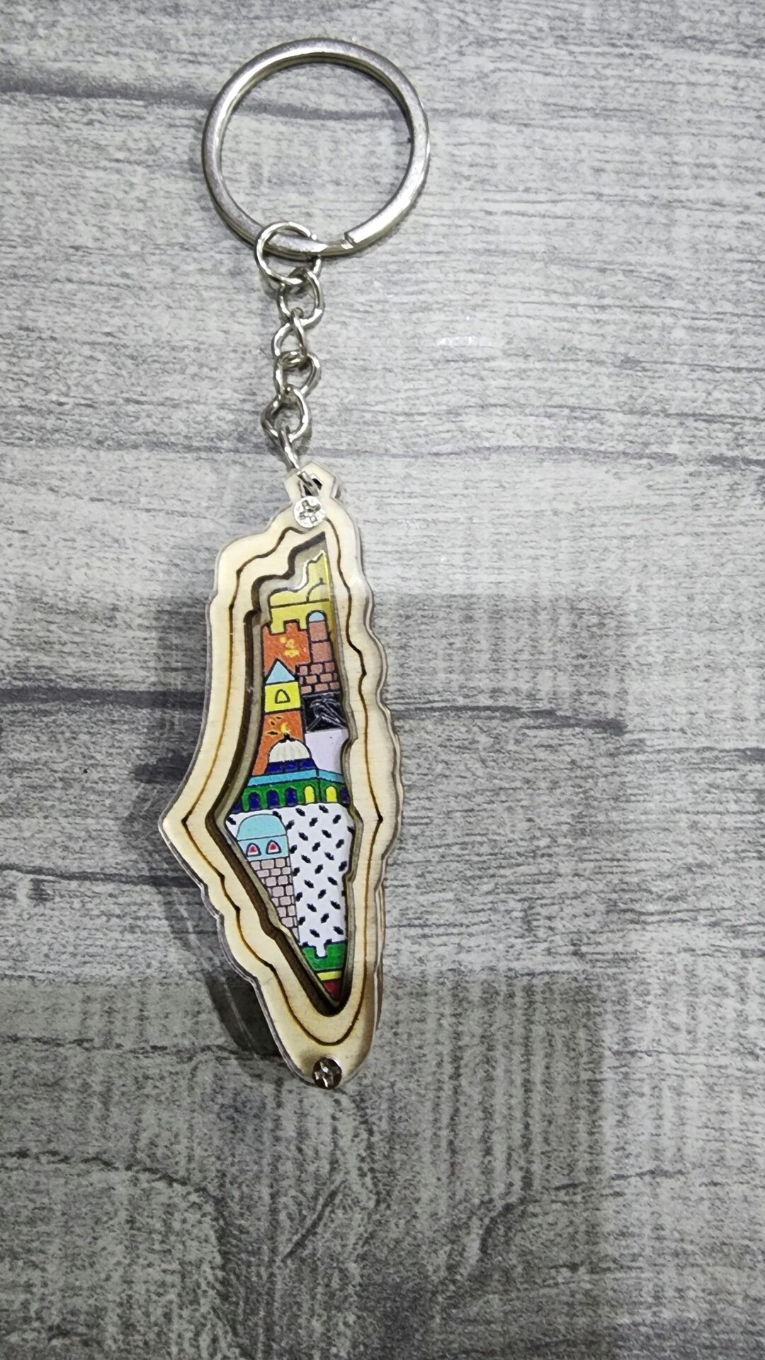 Palestine, Palestine Keychain, Palestine Map, Palestine Pendant ...