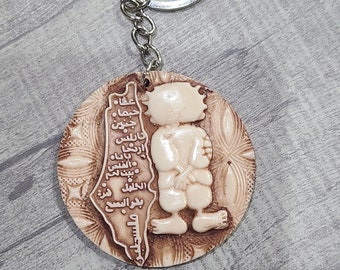 Palestine, Palestine keychain, Palestine map, Palestine pendant, Palestine freedom,  free Palestine, map keychain, map of Palestine, handala