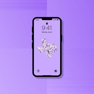 Texas Phone Wallpaper by Anna Martine | Abstract Wallpaper | Purple Phone Wallpaper | Colorful Phone Background