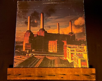Salvaged Wood Album Ledge for vinyl record display
