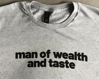 Rolling Stones shirt  "man of wealth and taste" [Sympathy for the Devil]