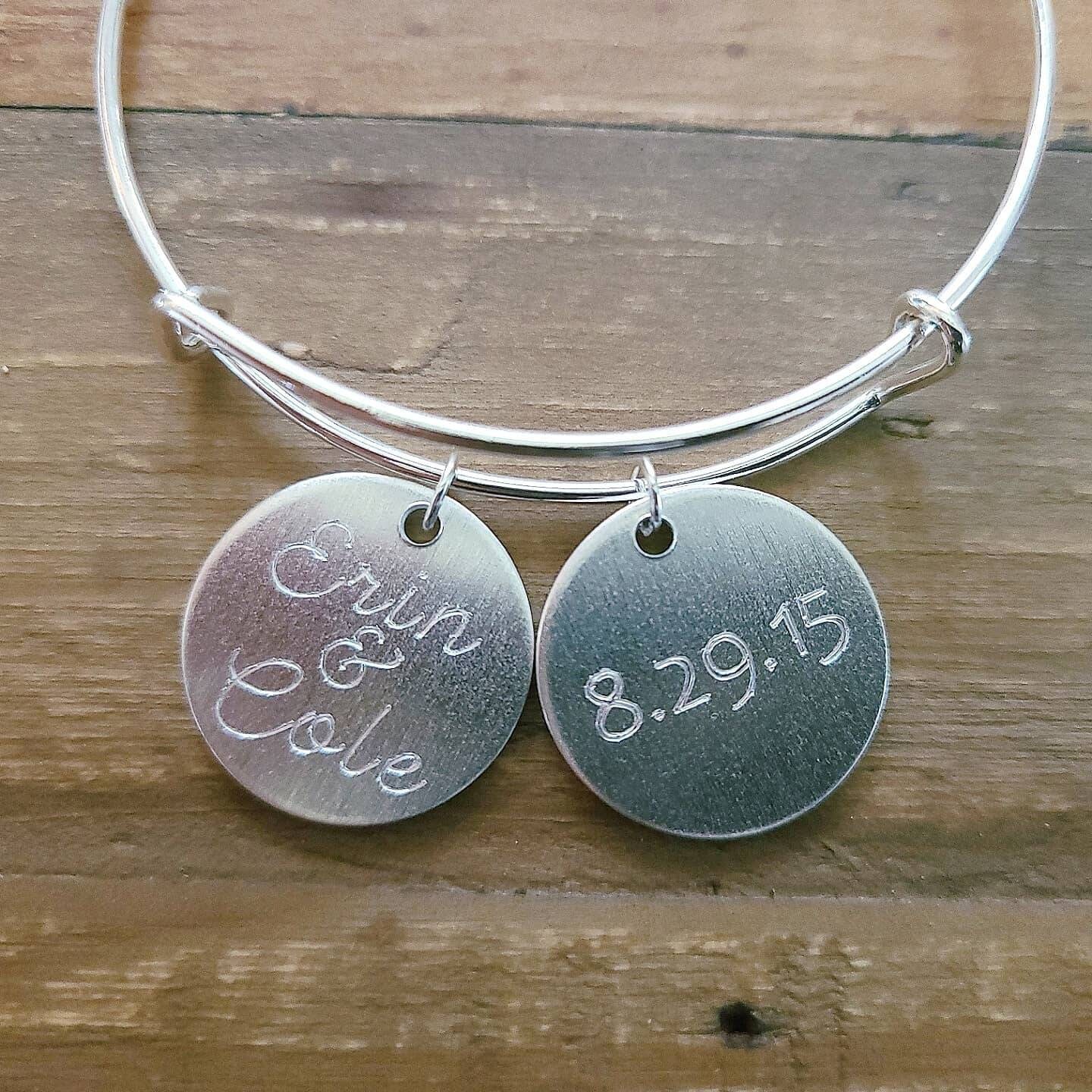 Personalized Anniversary Bracelet Custom Bracelet Wedding Etsy