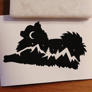 Wander Dog Pomeranian Decal, Pomeranian Sticker