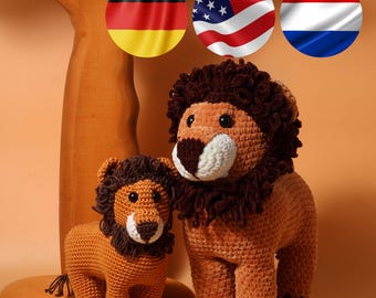 Lion Lucas Crochet Pattern Amigurumi PDF Tutorial