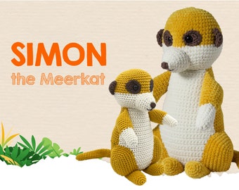 Amigurumi Crochet Pattern Meerkat PDF tutorial: Simon the Meerkat