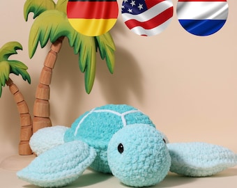 Crochet PATTERN Sea Turtle Amigurumi PDF tutorial