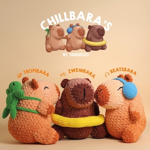Chillbara capibara haakpatroon amigurumi pdf-zelfstudie