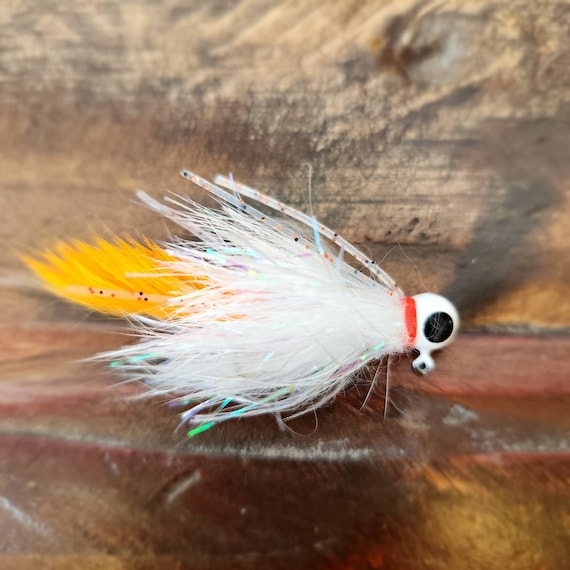 The cream-sickle 1/16 1/4 Oz Sizes. Handtied for Crappie, Trout