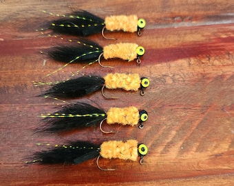Crappie Jig Clown and Black, 4 pack
