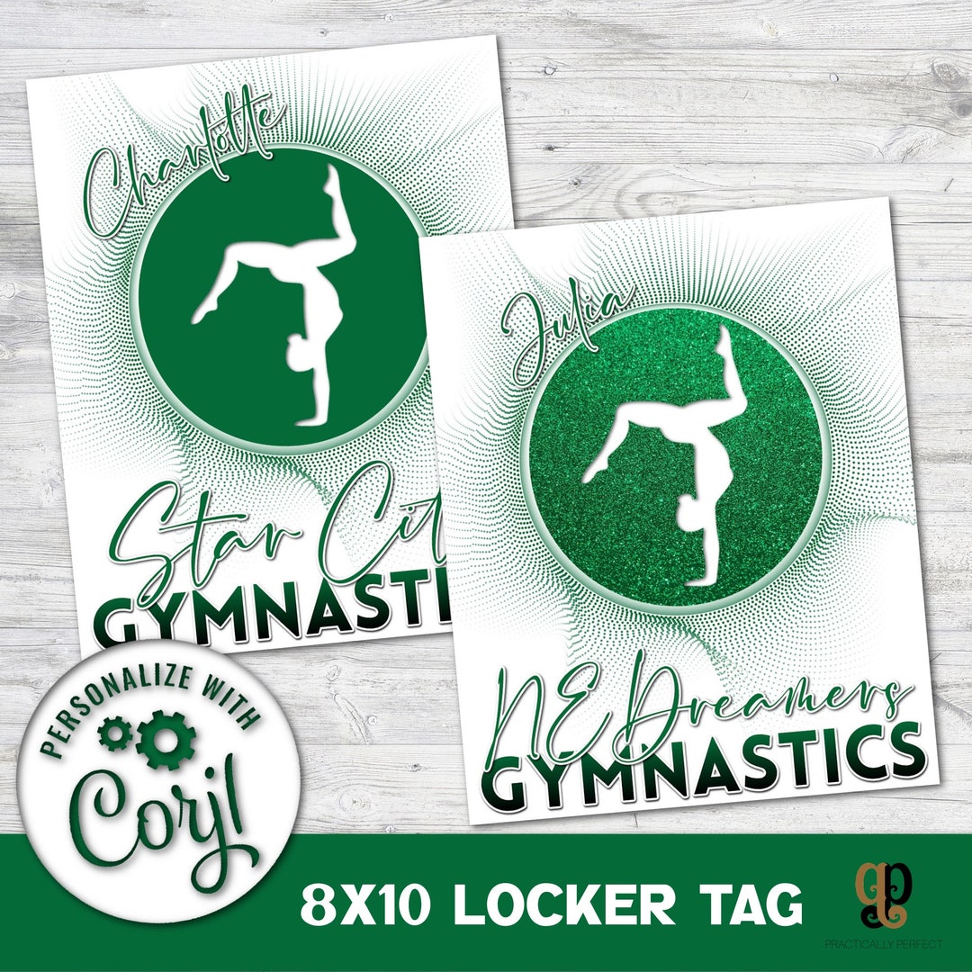 Gymnastic Handstand Locker Tag Gymnastics Locker Sign Etsy