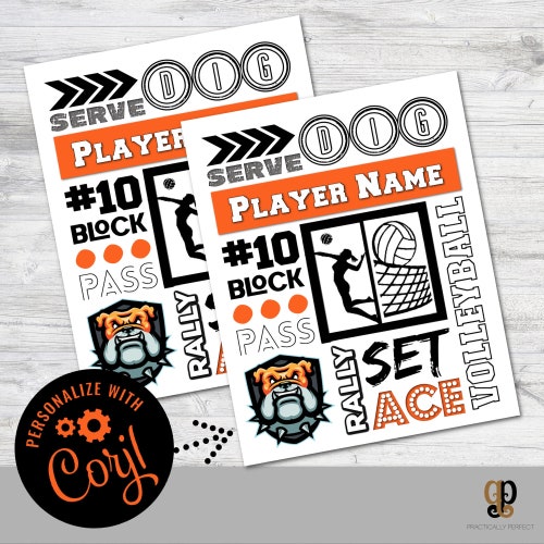 Volleyball Locker Decoration Printable SIGN Sports School Team - Etsy