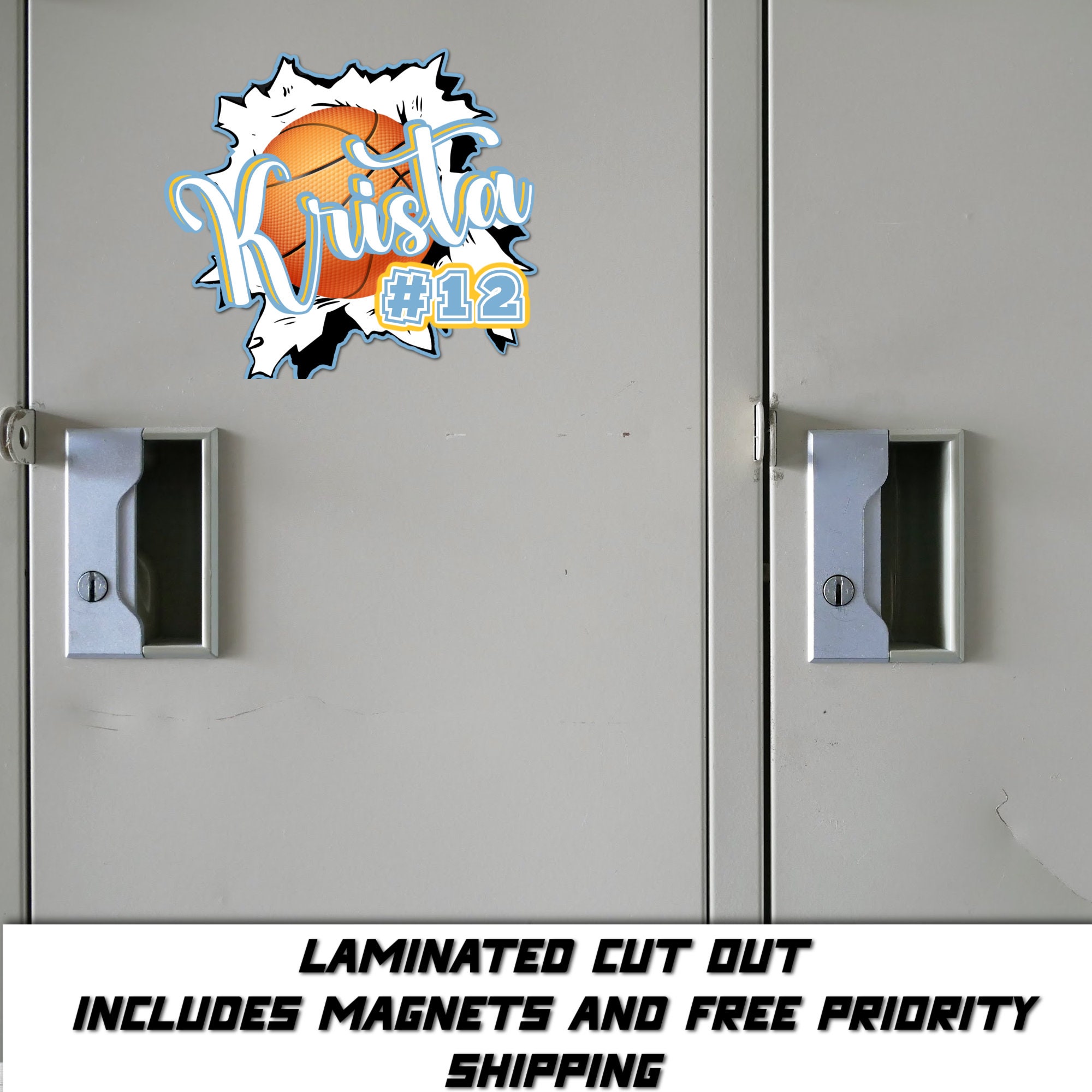 Custom Basketball Locker Tags Locker Decorations Locker Etsy