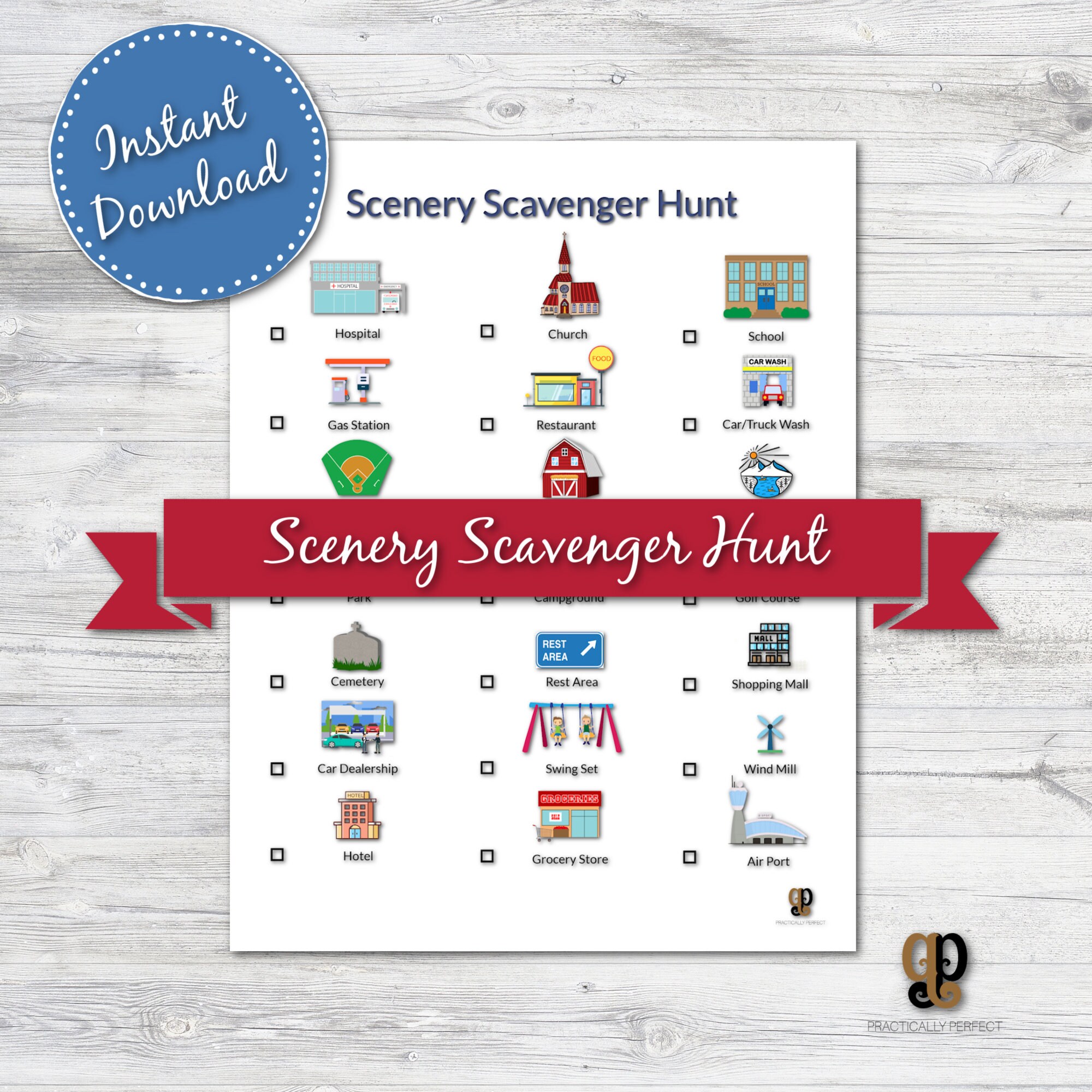 road trip printable game bundle instant download family etsy