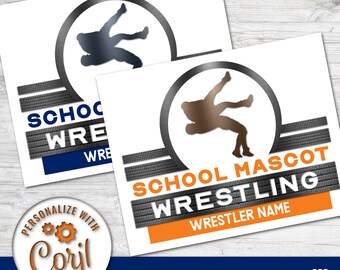 Sport metal sign Wrestling sign Wrestling metal art Wrestling sports Sport sign Wrestling print Sign print Wrestling metal sign print
