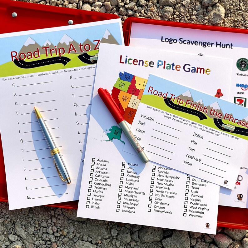 Printable Car Game Road Trip Printable Game A to Z - Etsy