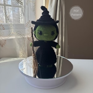 Wicked Inspired Crochet Pattern: Elphaba The Wicked Witch | PDF Amigurumi ENGLISH Pattern ONLY | SlipxKnots Exclusive