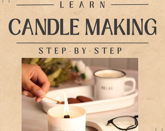 Aprenda a hacer velas en casa/Fabricación de velas paso a paso/Fabricación de velas para pequeñas empresas/Fabricación de velas para negocios de bricolaje desde casa