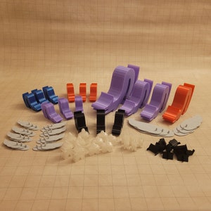 RPG Meeple Wyrm Expansion // Tabletop Wargaming // D&D // Interchangeable Parts // Generic Adaptable Miniatures // 3D Printed PLA