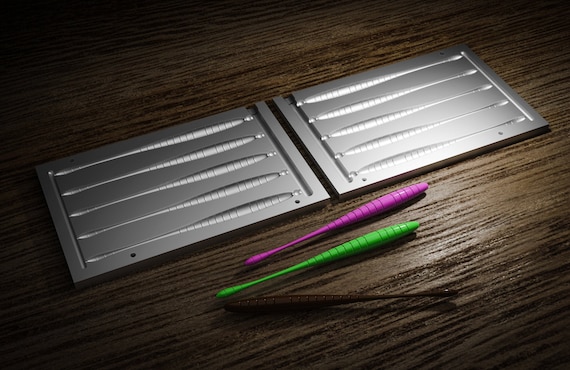 cnc files for fishing lure molds Fishing Lure Mold: 3D STL, STEP File for CNC, 3D Print (200mm) (Digital  Download)