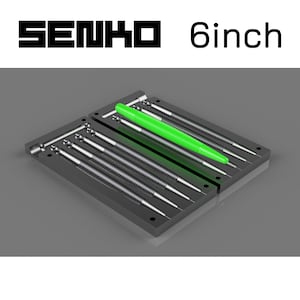 Digitale Datei: Gießform Senko 15 cm Kunstköder. 3D STL, STEP Datei für cnc und 3D Druck