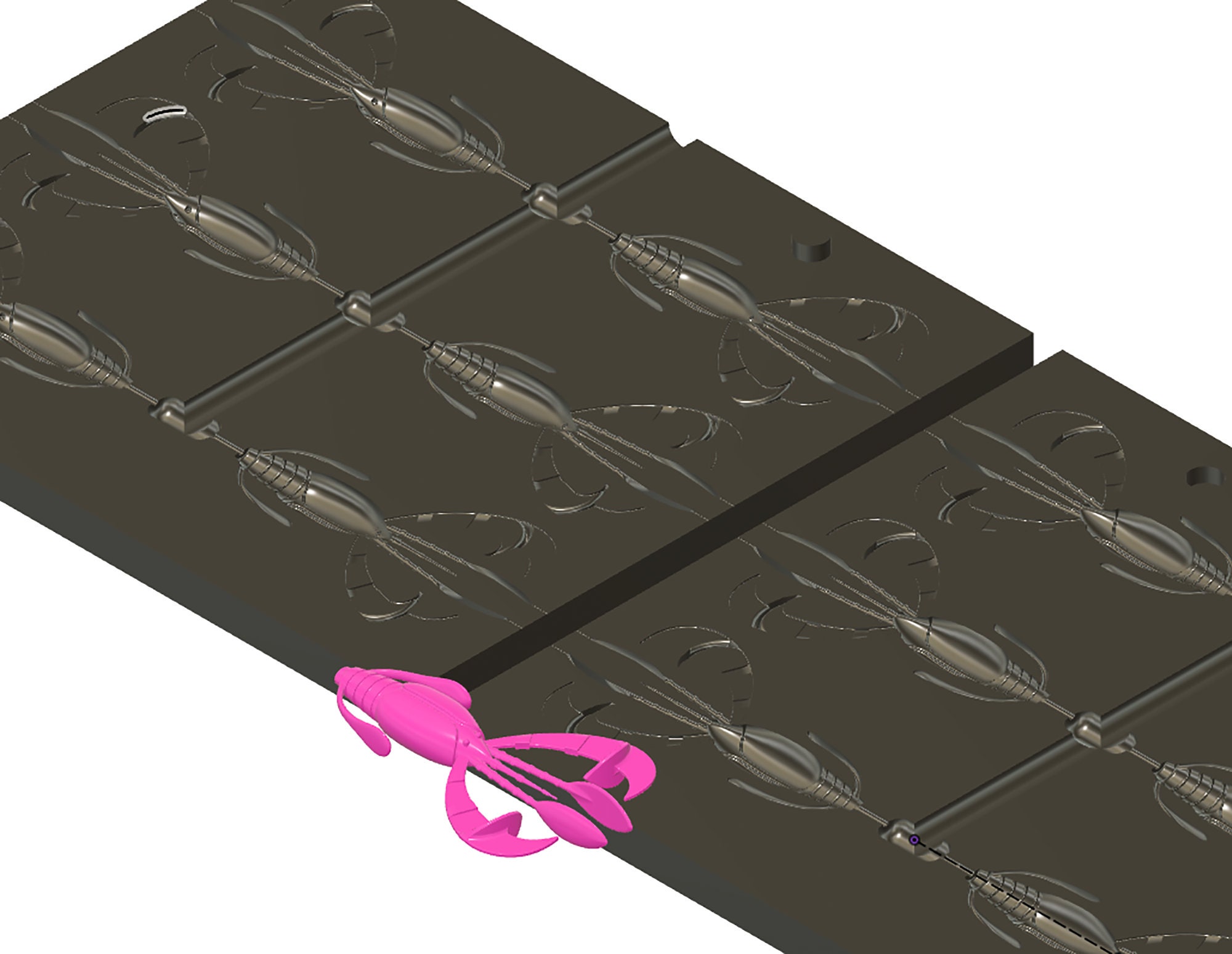 Mold Crazy Flpp 3.8 inch Fishing lure Softbait mold 3D STL Etsy