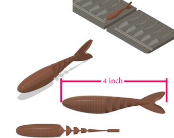 Zaco Swim Fiskedragsform 3D-fil: STL, STEP för CNC och 3D-utskrift