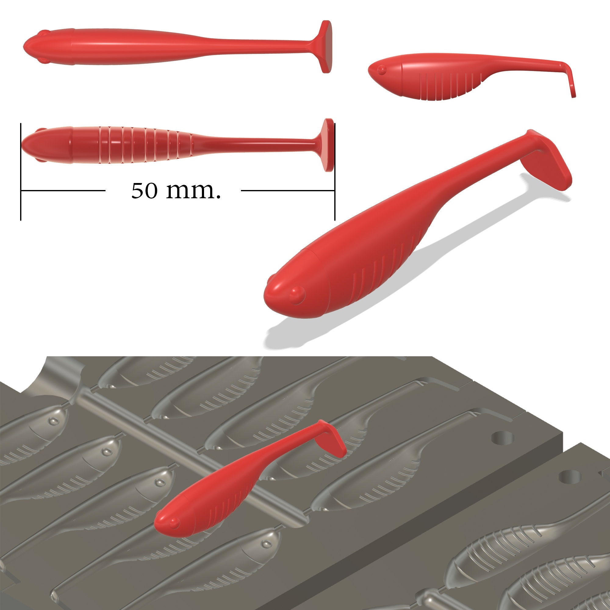 Fishing Lure Molds for sale Only 4 left at 70