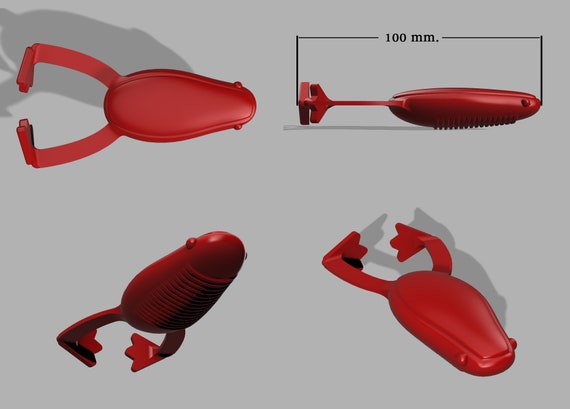 Digital File: Mold Fishing Lure Frog Softbait Mold 3D STL, STEP File for  CNC and 3D Print -  Israel