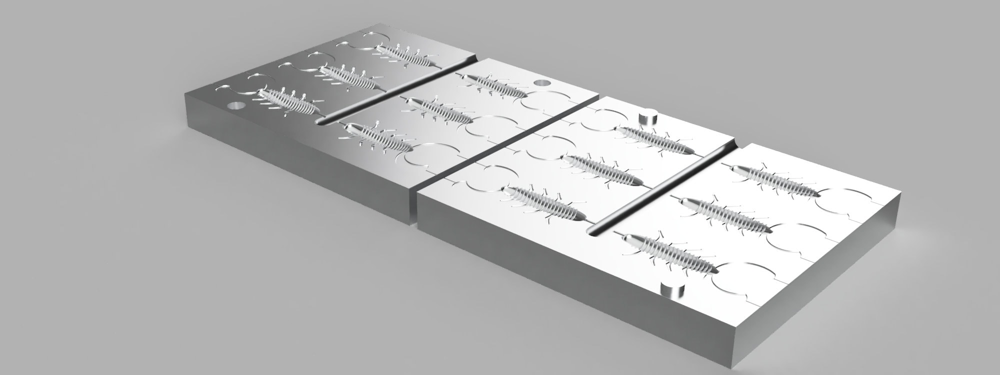 Digital File Mold Fishing Lure Softbait Mold 3D STL STEP Etsy