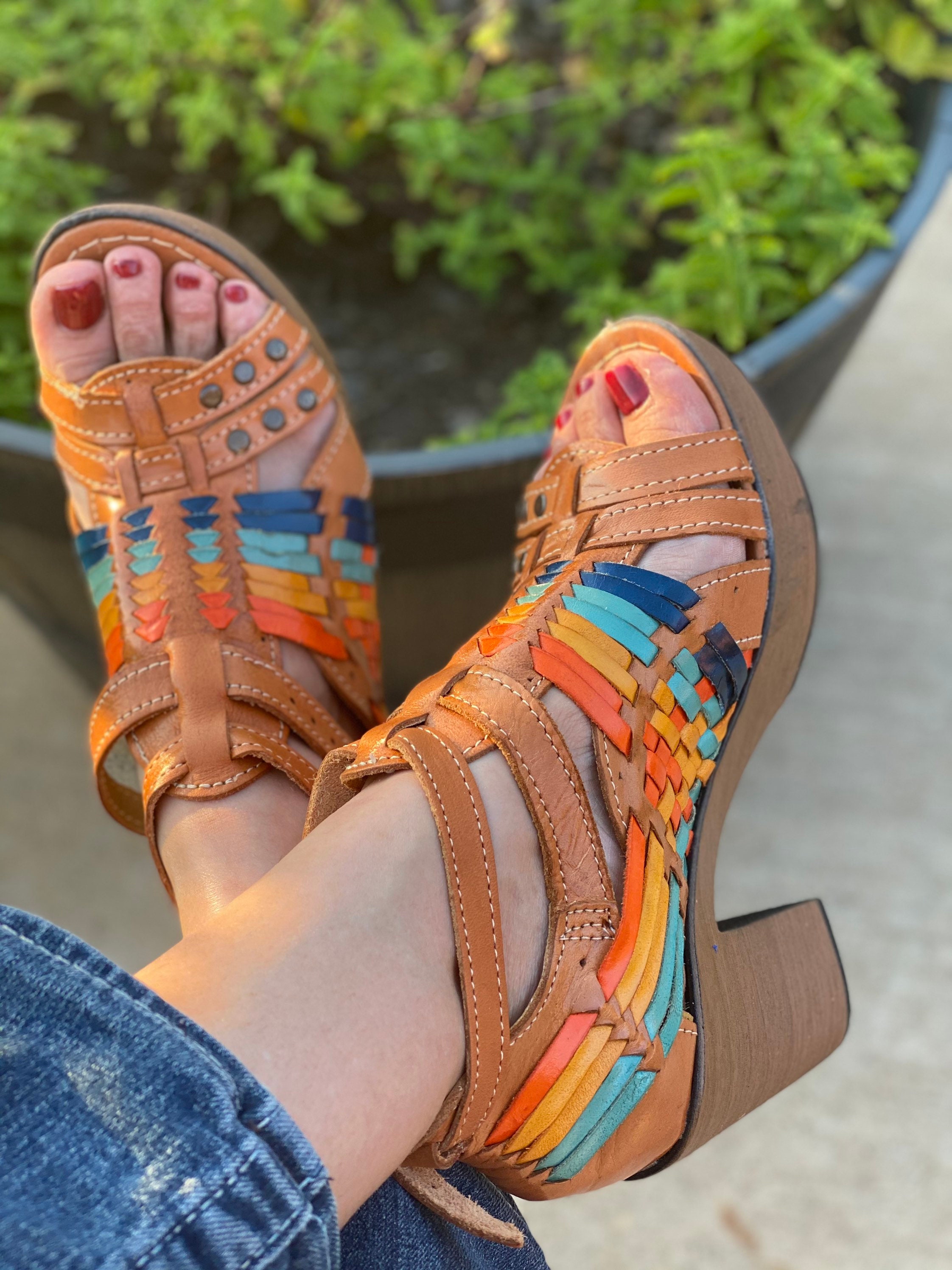 heeled huaraches