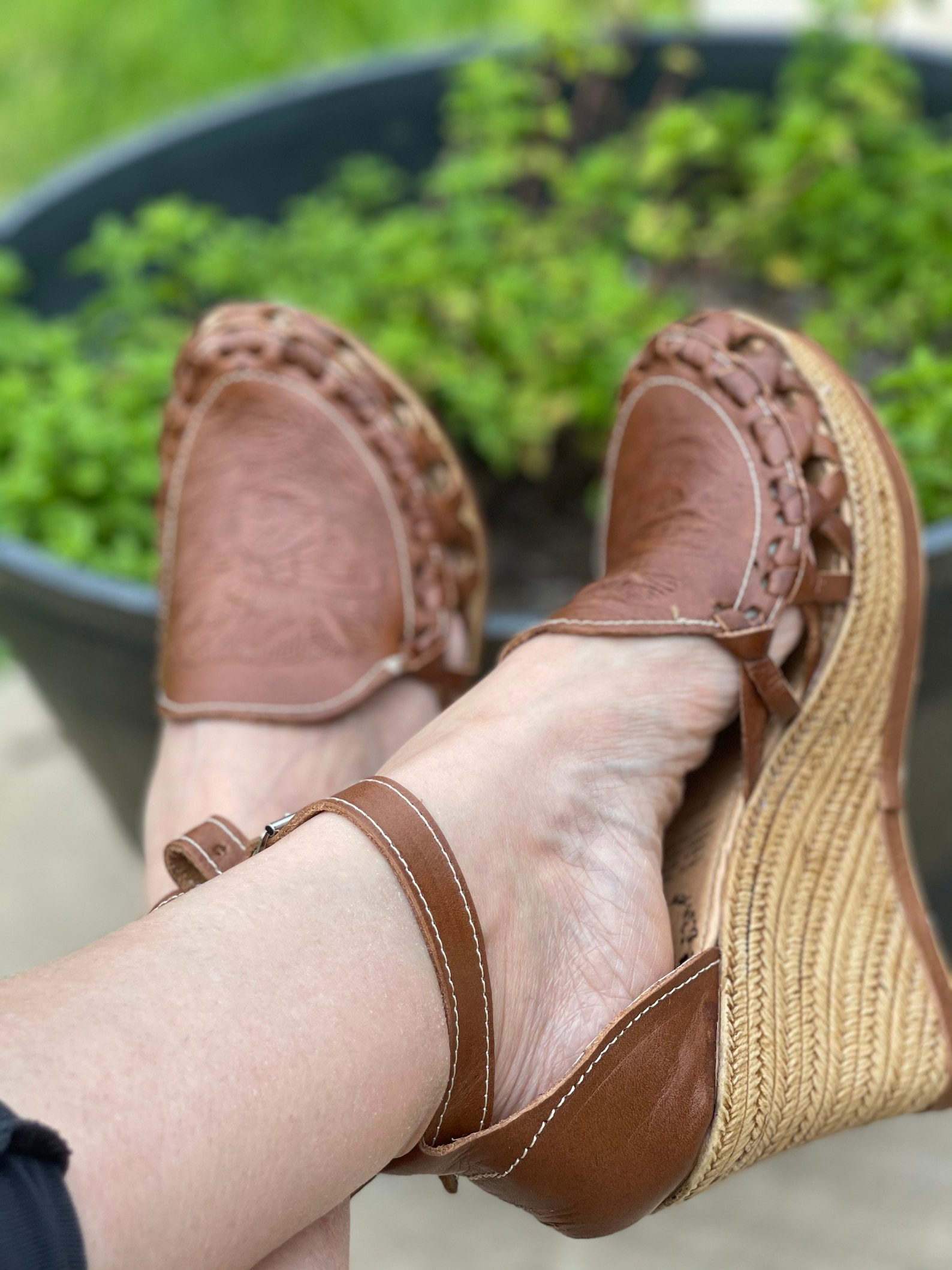 womens beige huaraches