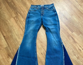 Rare Wrangler For Free People High Waist Flare Jeans