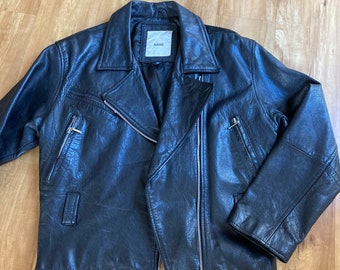 Vintage Men's/Women's Genuine Leather Motorcycle Jacket