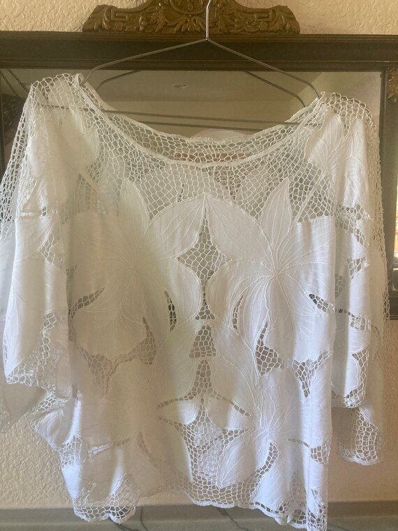 Retro floral button shirt mesh main image 1