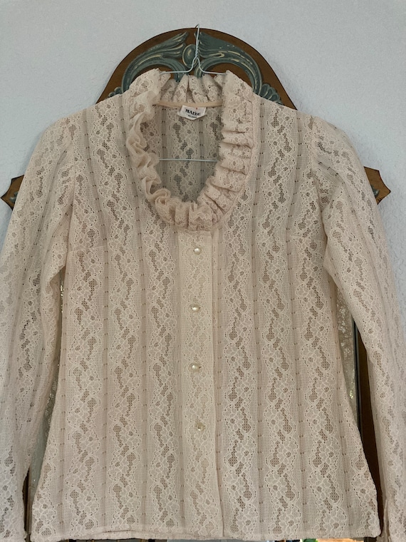 Vintage Lace Blouse - image 1