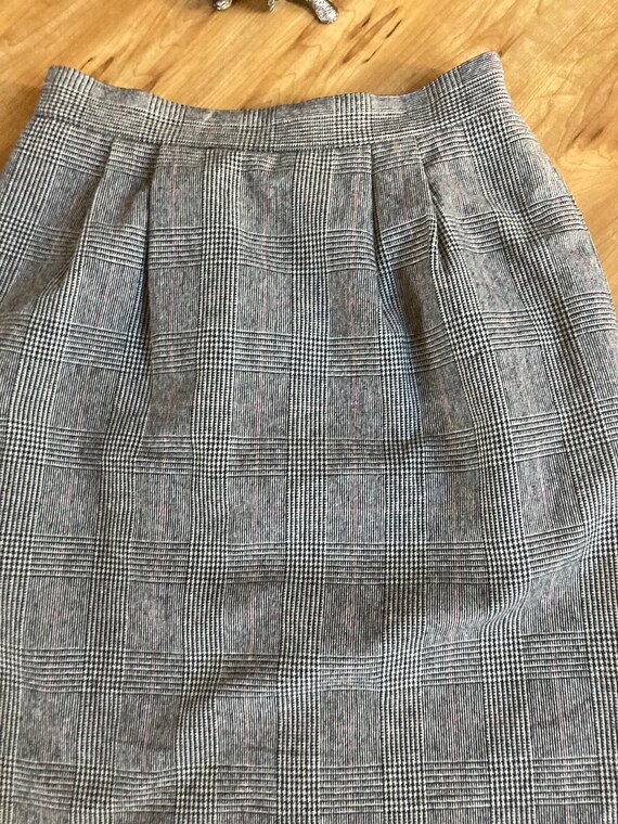 Vintage High Waist Wool Skirt - image 8