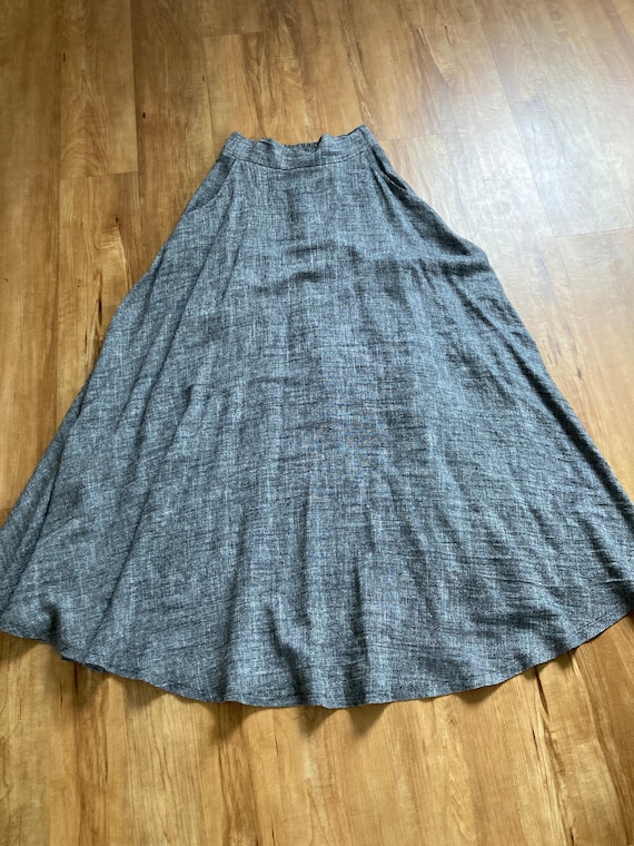 Linen Maxi Circle Skirt