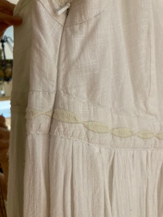 Free People Embroidered White Dress - image 8