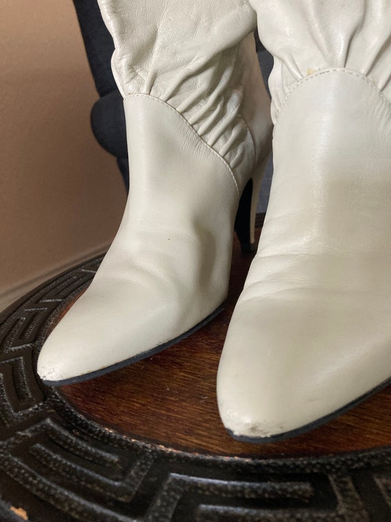 Vintage White Boots - image 2