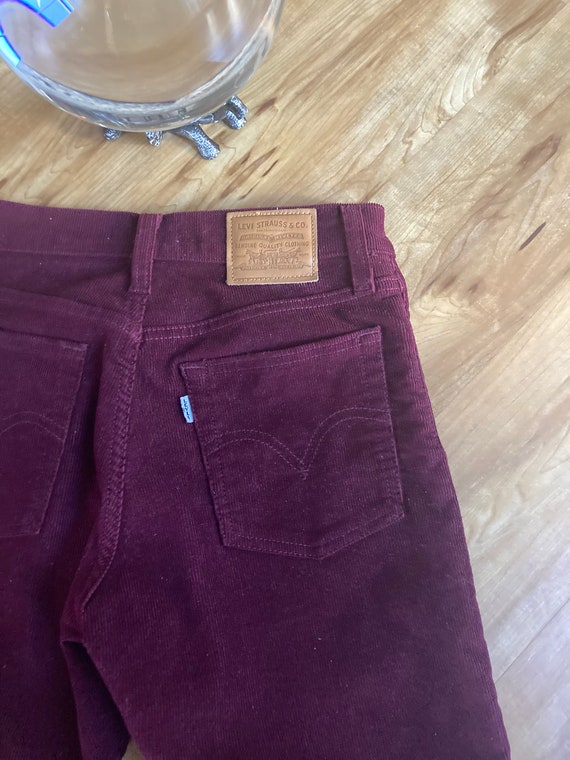 Levi’s Wedgie Straight Maroon Cords - Gem