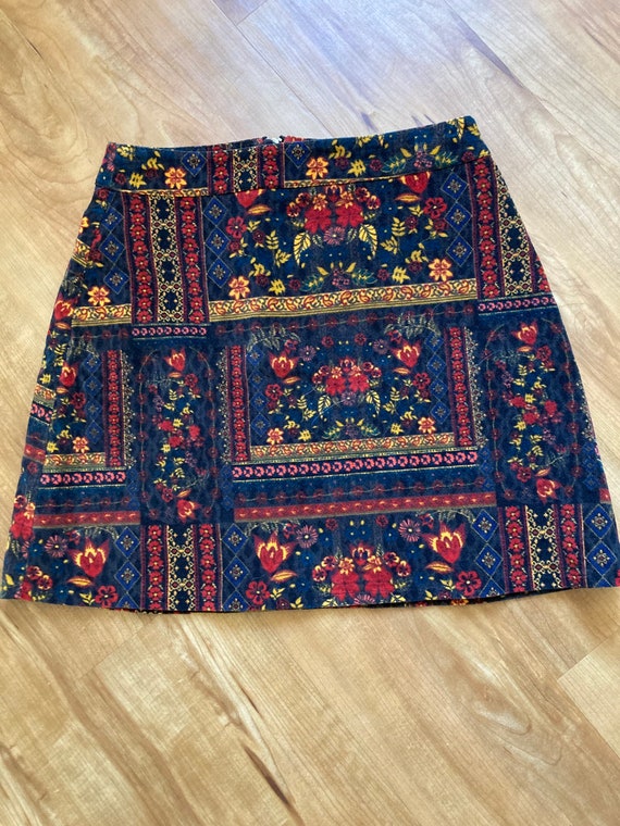 Velvet Coachella High Waist Mini Skirt - image 1
