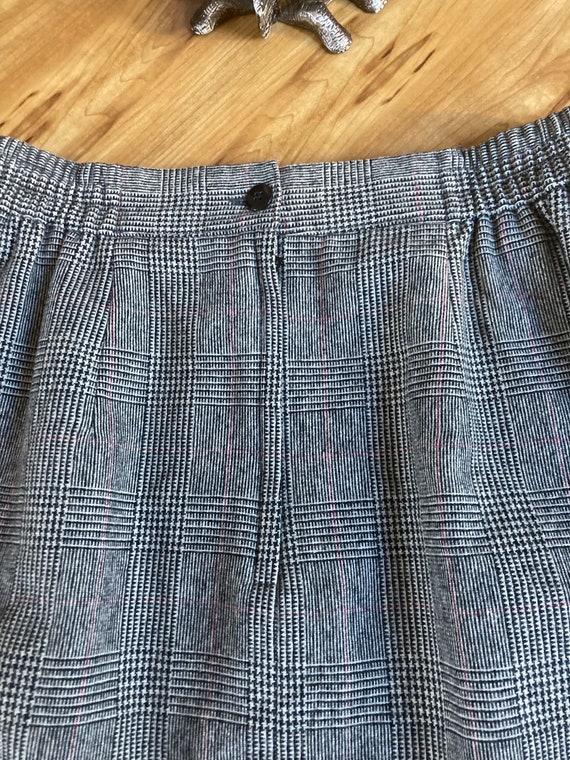 Vintage High Waist Wool Skirt - image 4